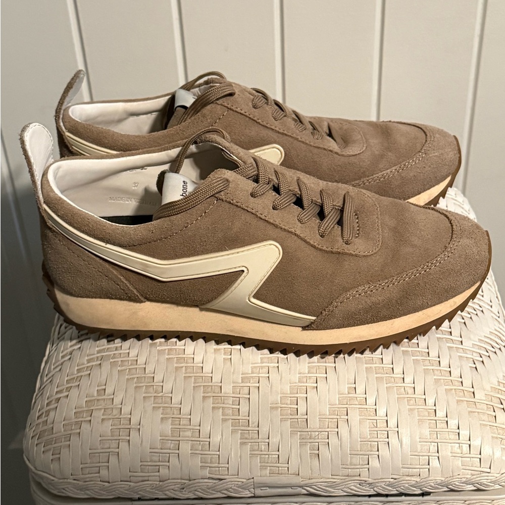 rag & bone Tan Suede Sneakers - Picture 3 of 8